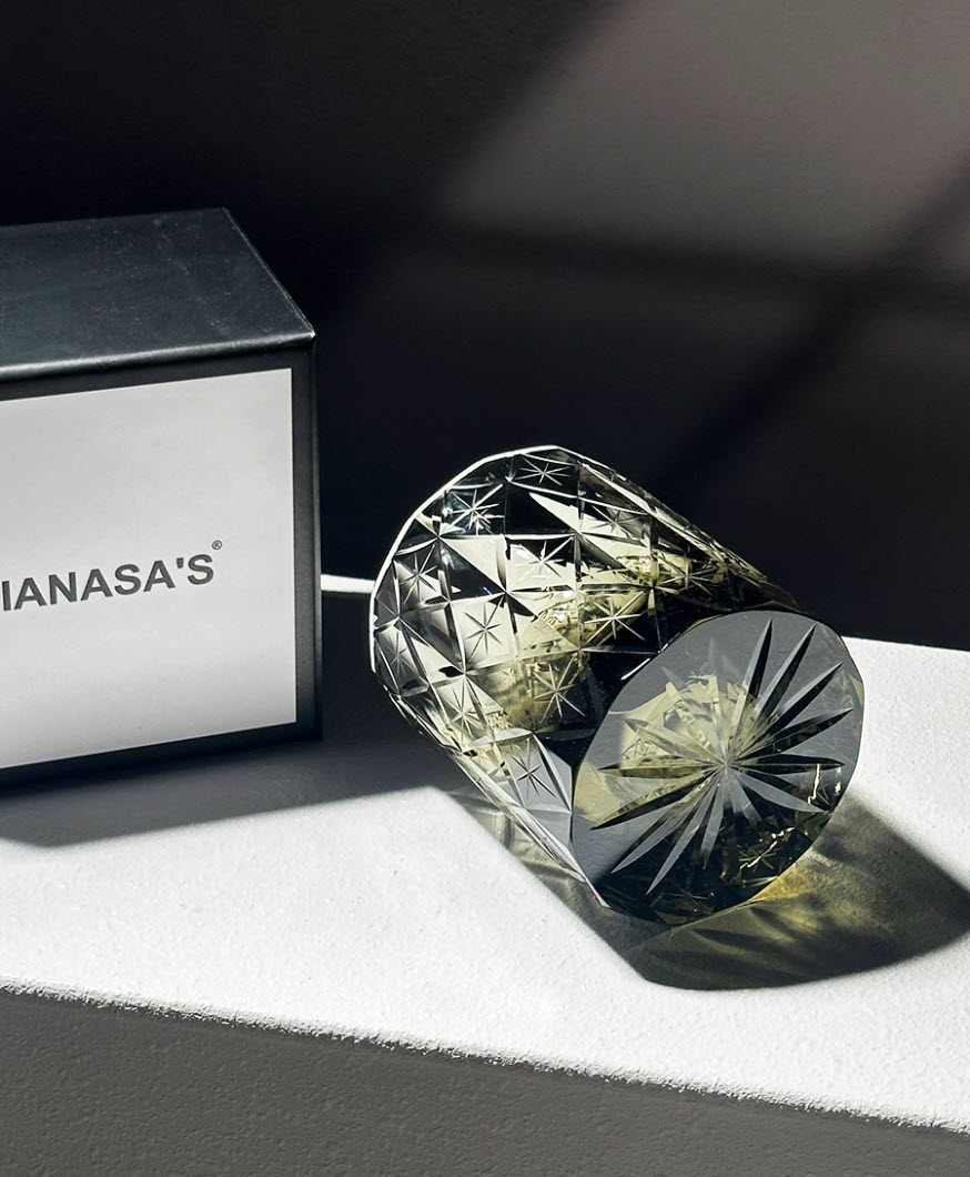 Ly wishky pha lê K9 mẫu Brilliant Galaxy 250ml chế tác thủ công Vianasa VS3434D