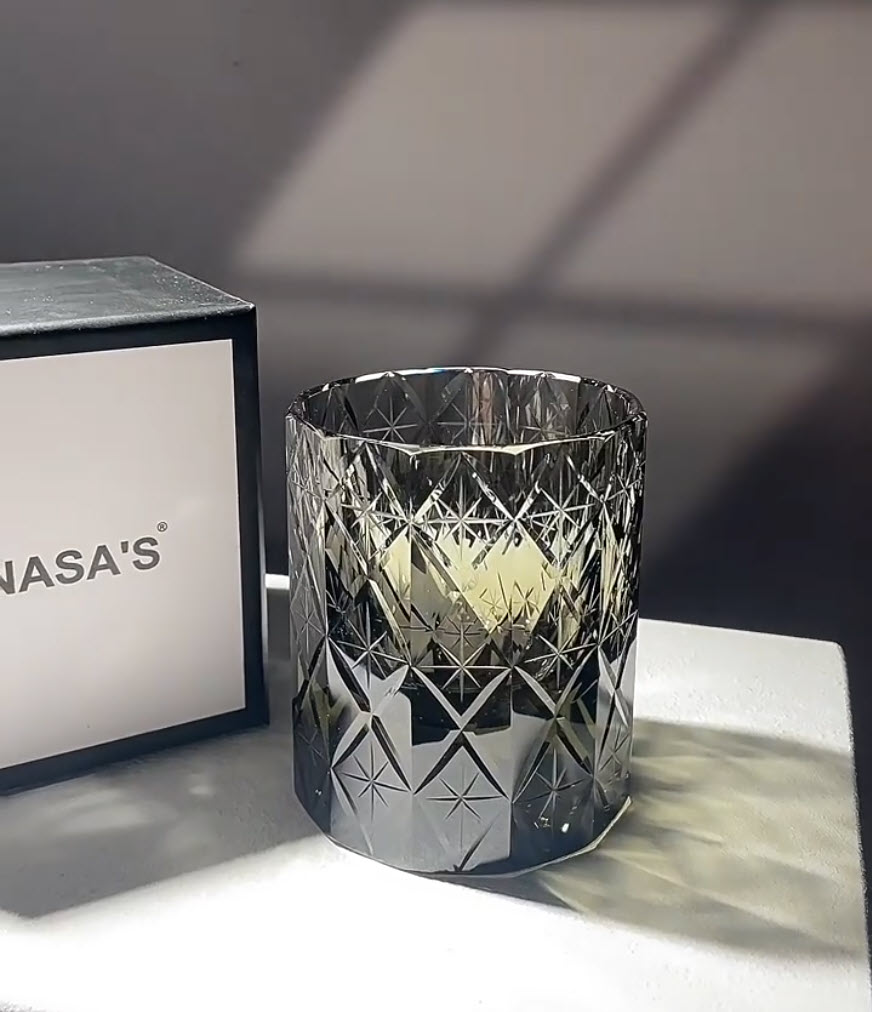 Ly wishky pha lê K9 mẫu Brilliant Galaxy 250ml chế tác thủ công Vianasa VS3434D