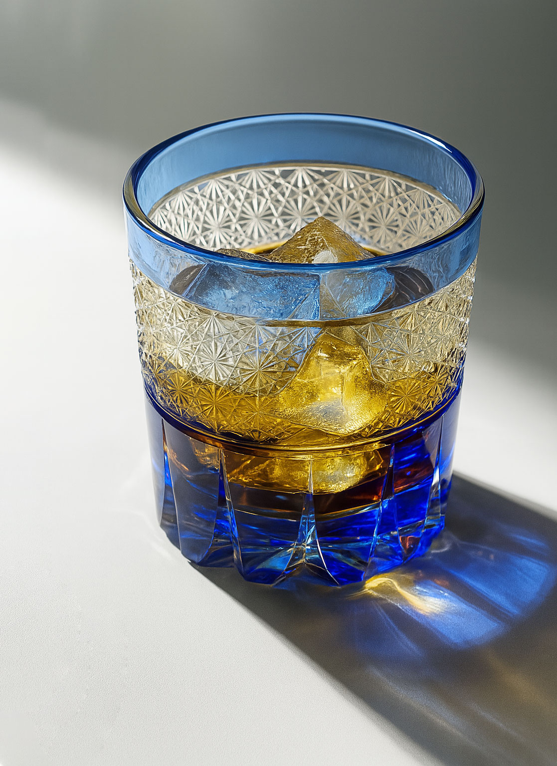 Ly wishky pha lê 260ml chế tác thủ công Edo Kiriko mẫu Dream Collar Vianasa VS2323G