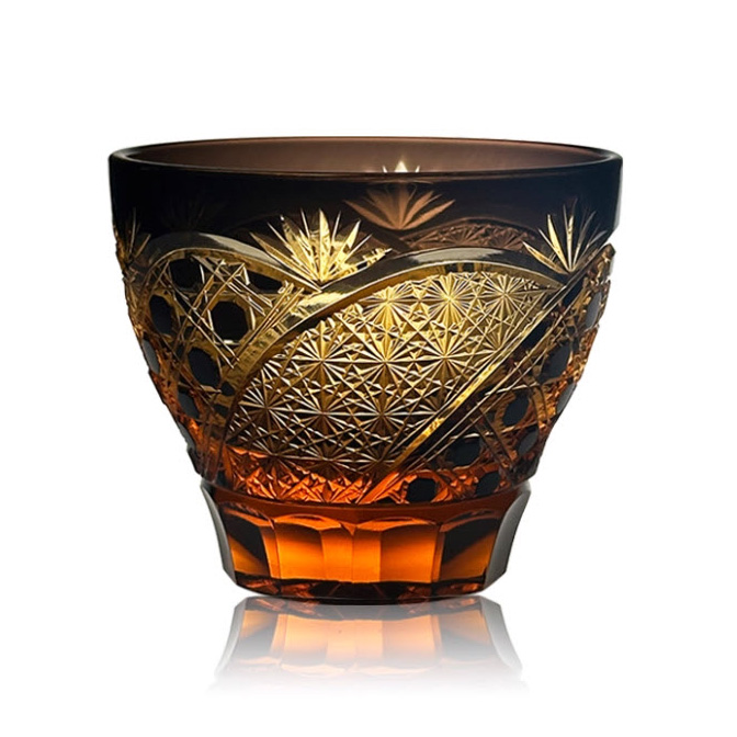 Ly sake lạnh ly whisky pha lê mẫu Moon Night 165ml chế tác thủ công Vianasa VS65688