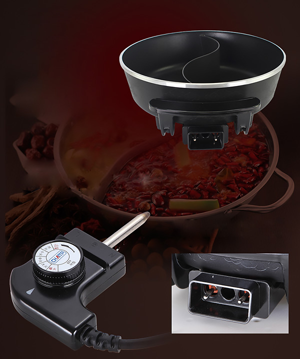 Lẩu điện 4.5L hợp kim nhôm 1800W Gather King VNDGK08