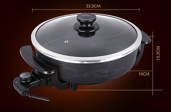 Lẩu điện 4.5L hợp kim nhôm 1800W Gather King VNDGK08