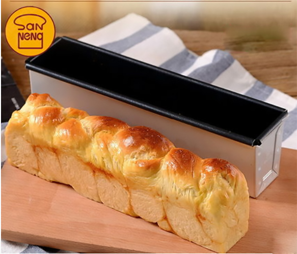 Khuôn làm bánh chữ nhật chống dính Sanneng SN2132, hợp kim nhôm.