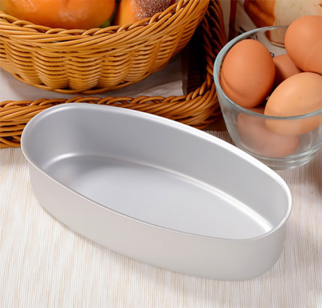 Khuôn làm bánh oval Sanneng SN6860, chất liệu hợp kim nhôm.