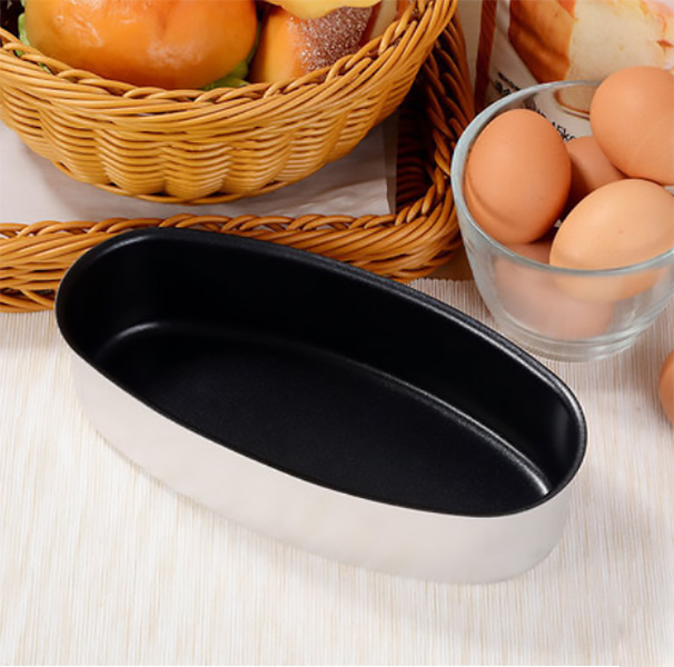 Khuôn làm bánh oval Sanneng SN6860, chất liệu hợp kim nhôm.
