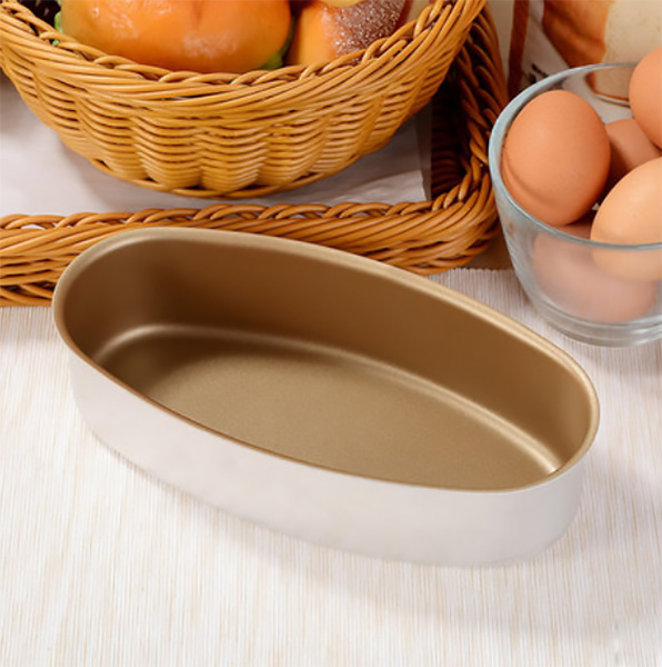 Khuôn làm bánh oval Sanneng SN6860, chất liệu hợp kim nhôm.