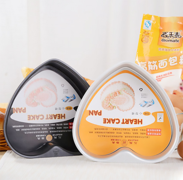 Khuôn làm bánh hình tim Sanneng SN6844, chất liệu hợp kim nhôm, đế rời.