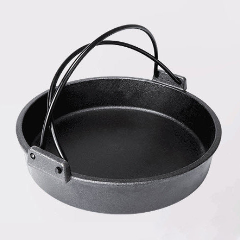 Nồi gang đáy bằng quai xách YCY CGCD09