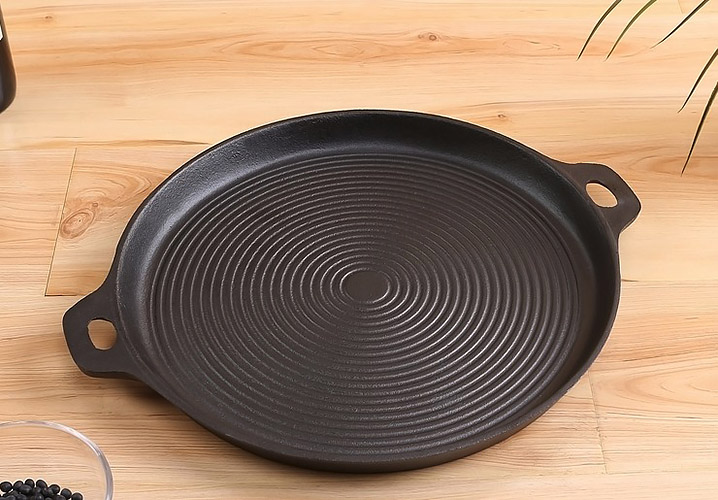 Chảo gang nướng BBQ nướng thịt Tasty LL24A size 34cm.