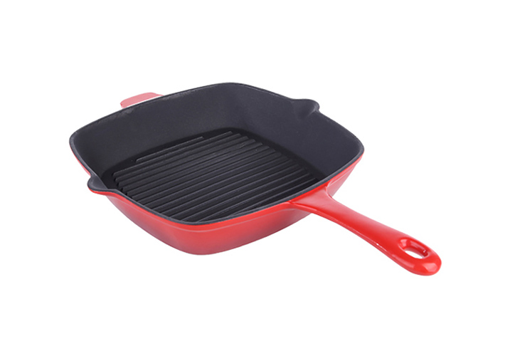 Chảo gang tay cầm 25cm đáy vân nổi Tasty TAT1589.