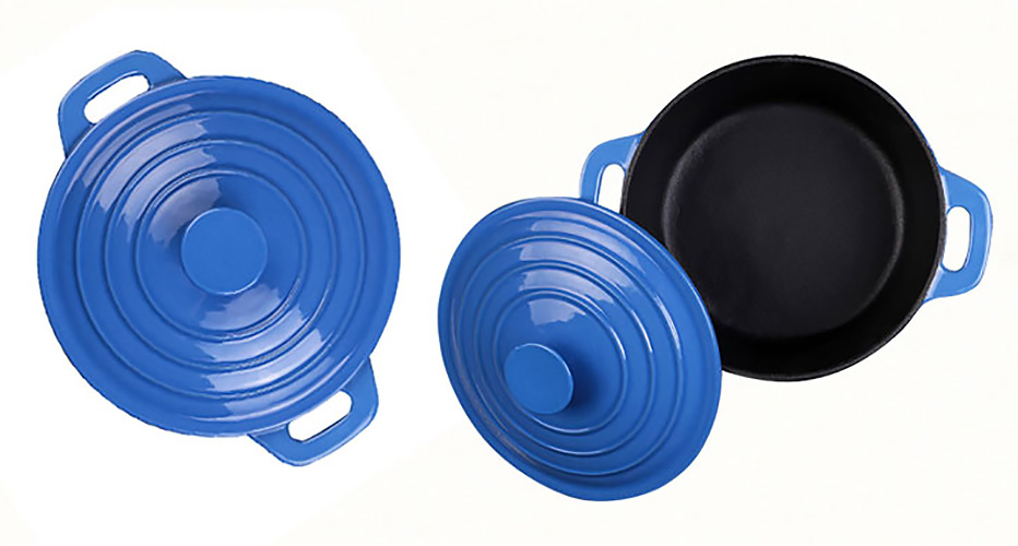 Nồi gang phủ men cao cấp giữ nóng 23cm nắp gang Tasty JK24.