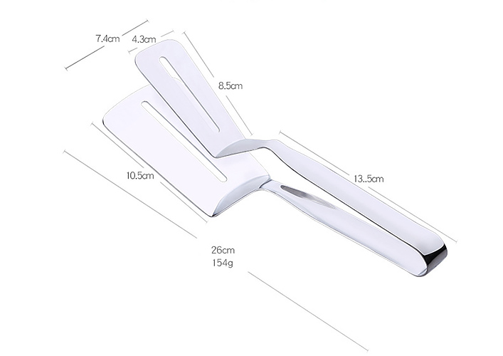Kẹp gắp beafsteak gắp pizza inox 304 OEM 01501