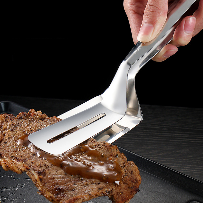 Kẹp gắp beafsteak gắp pizza inox 304 OEM 01501