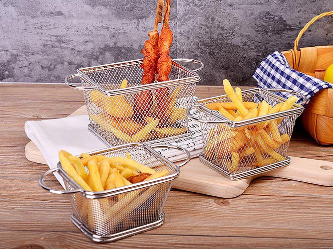 Rổ giỏ chiên nhúng thực phẩm inox 304 Port PO103