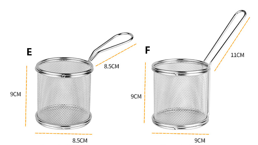 Rổ giỏ chiên nhúng thực phẩm inox 304 Port PO103