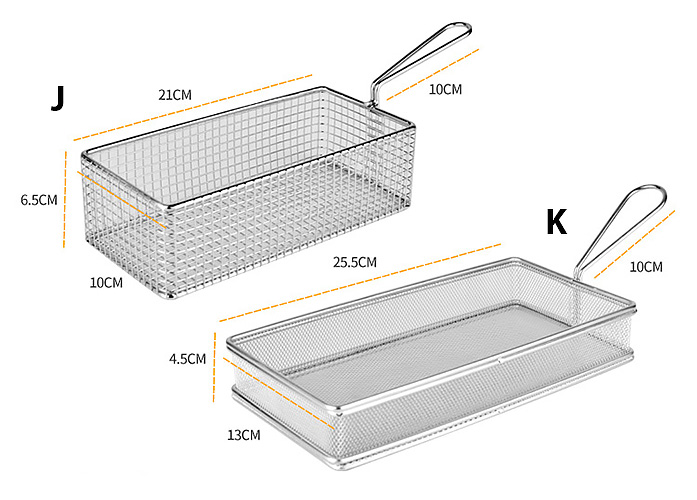 Rổ giỏ chiên nhúng thực phẩm inox 304 Port PO103