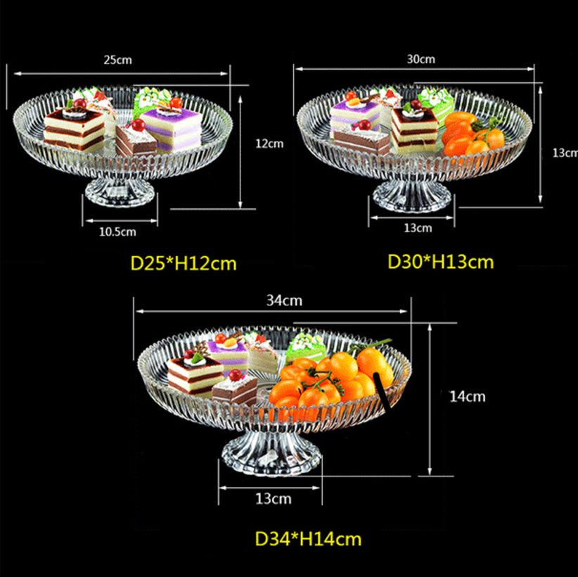 Khay trưng bánh kẹo trái cây acrylic có nắp Port PO119