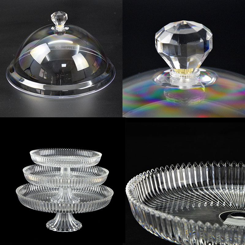 Khay trưng bánh kẹo trái cây acrylic có nắp Port PO119