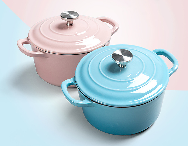 Nồi gang phủ men chống dính 16cm Mcooker BCA16E.