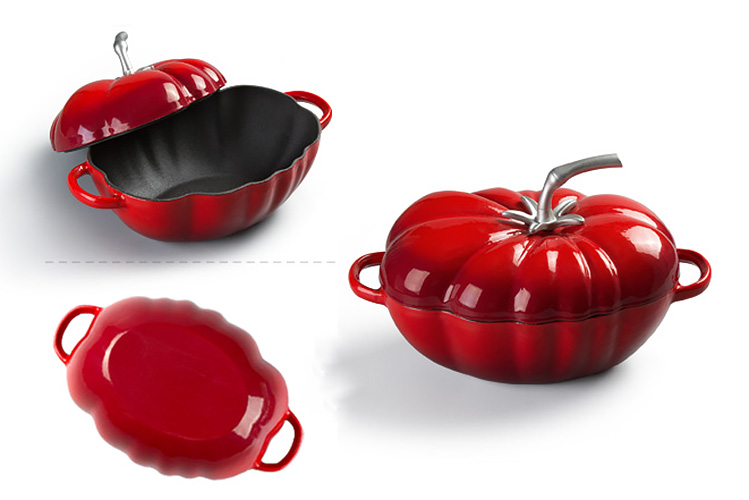 Nồi gang phủ men chống dính trái cà chua 27cm Mcooker BCA20B.