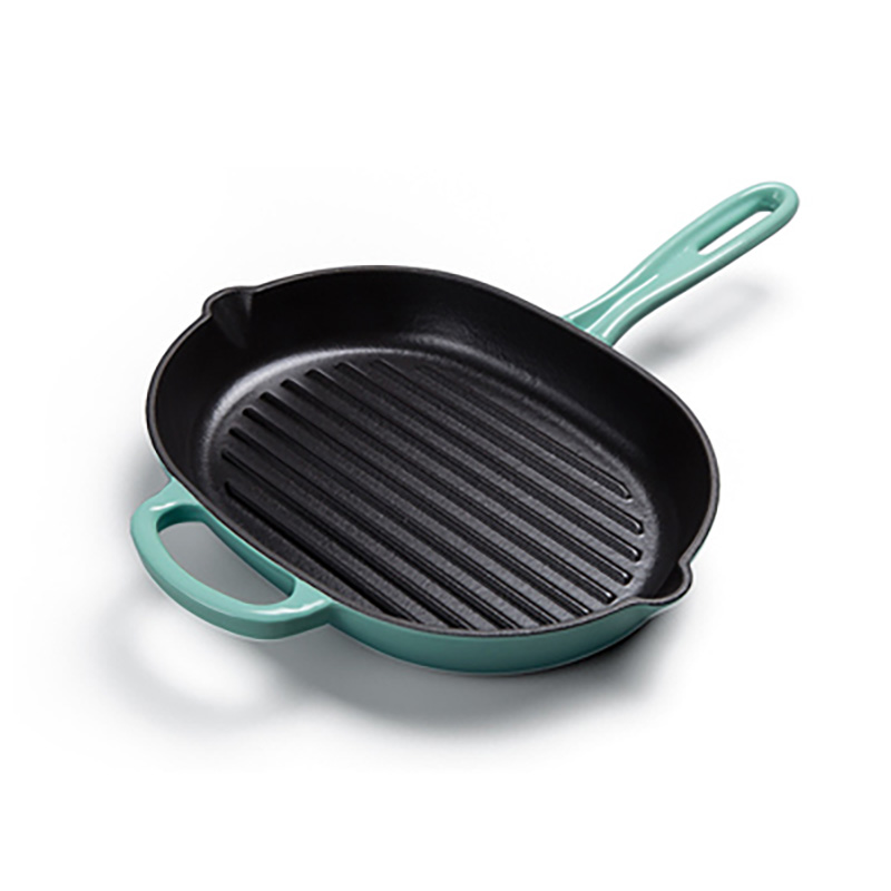 Chảo gang tráng men lòng chống dính Mcooker BCC22B
