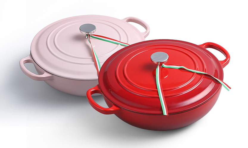 Nồi gang phủ men chống dính 30cm Mcooker BCA30A