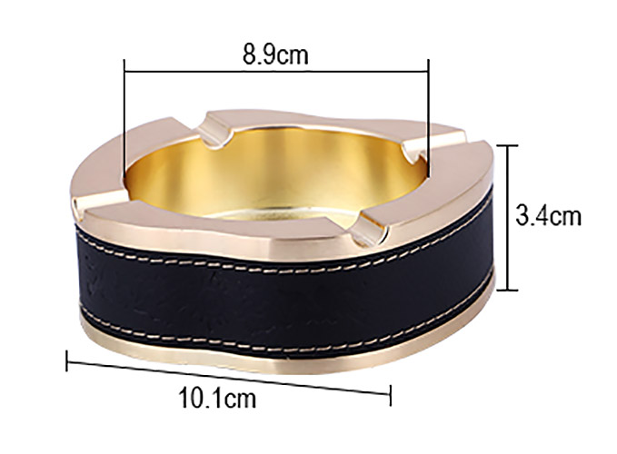 Gạt tàn phủ da Jinyi JY462 hợp kim kẽm