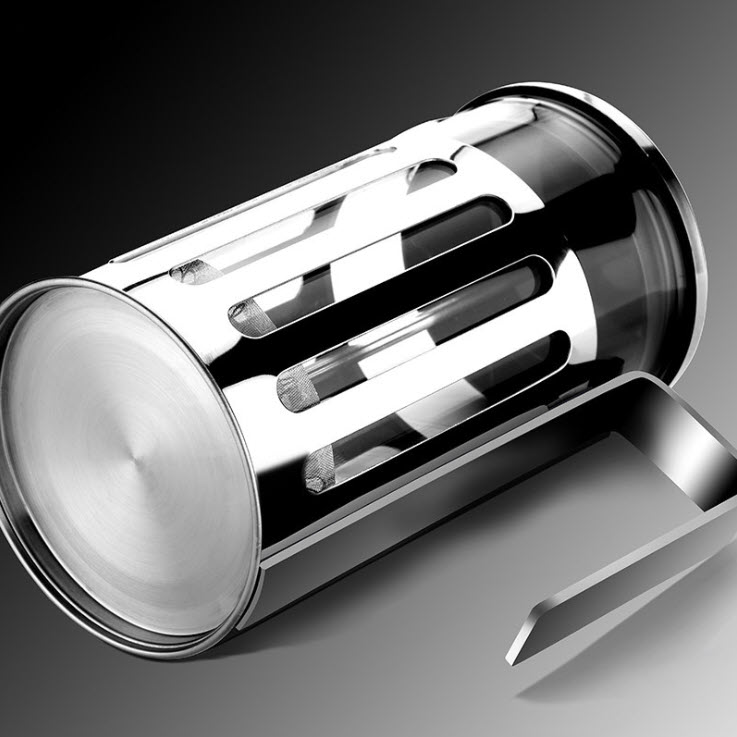 Bình lọc trà pha cà phê thủy tinh bọc inox có đồ chặn ML7644