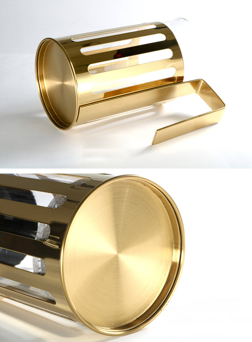 Bình lọc trà pha cà phê thủy tinh bọc inox có đồ chặn ML7644