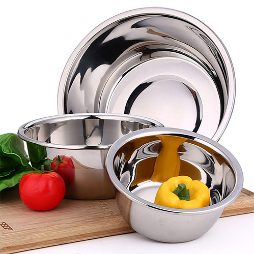 Thau thố inox lòng sâu đựng thực phẩm Sanrong SR004