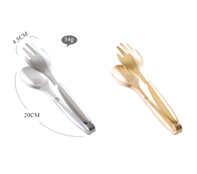 Kẹp gắp thức ăn gắp bánh inox mạ vàng Vivian VVA002