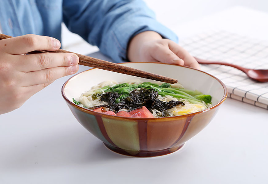 Tô gốm porcelain handmade OMK OMKT04 cho nhà hàng quán ăn.