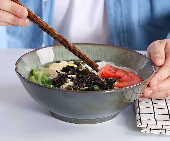 Tô gốm porcelain handmade OMK OMKT04 cho nhà hàng quán ăn.