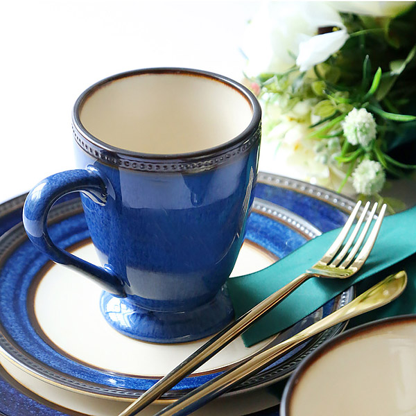 Bộ tô dĩa ly gốm porcelain handmade OMK GT010.