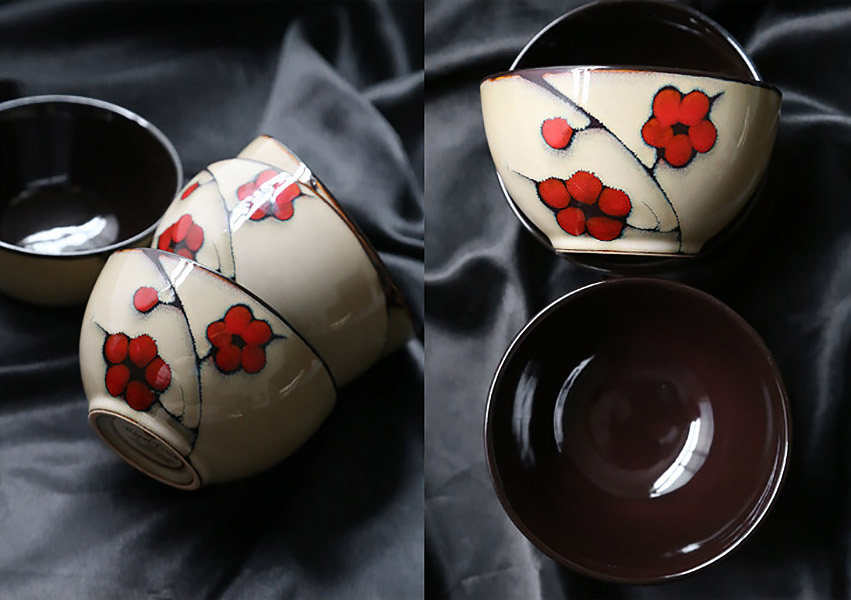 Bộ tô chén dĩa gốm porcelain handmade OMK GC100.