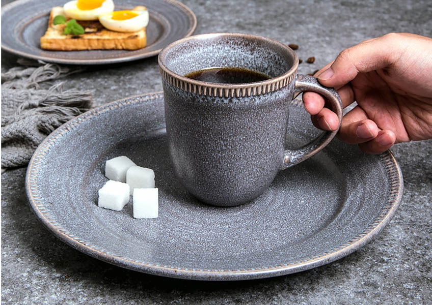 Bộ tô dĩa ly gốm porcelain handmade Ijarl JL007
