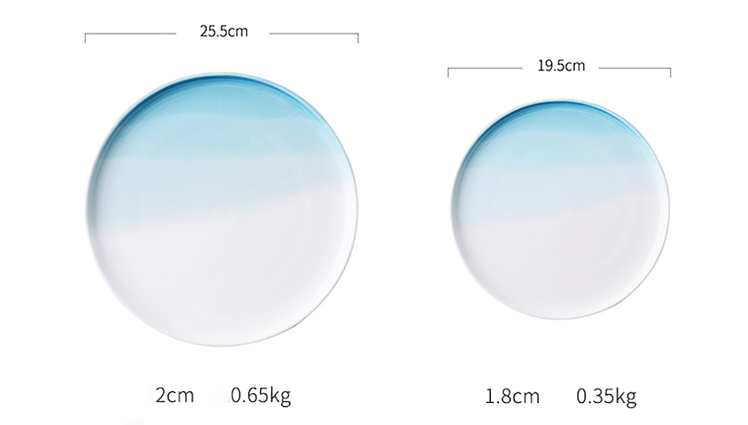 Dĩa bằng gốm sứ porcelain McAllen MA005B.