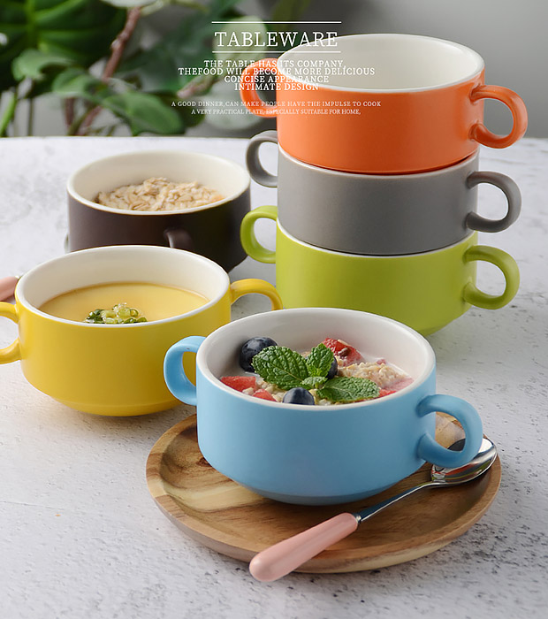 Chén thố gốm porcelain McAllen MA006 đựng soup, salad, yến.