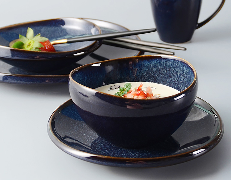 Bộ ly chén dĩa gốm porcelain McAllen MA013.
