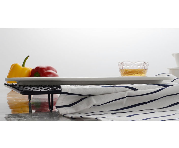 Dĩa bằng gốm trắng McAllen MA036 trưng bày thức ăn nhà hàng khách sạn.
