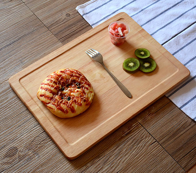 Khay gỗ đựng đồ ăn, đồ nướng bbq cho nhà hàng quán nướng MU011