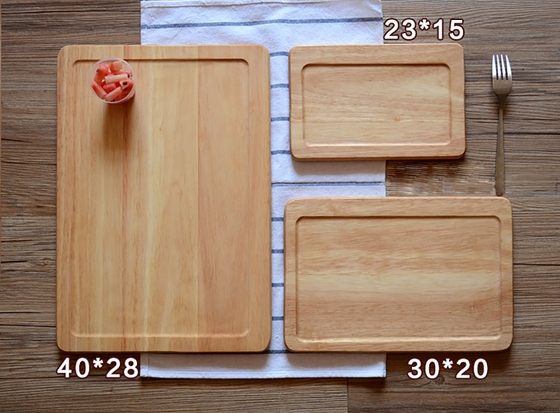 Khay gỗ đựng đồ ăn, đồ nướng bbq cho nhà hàng quán nướng MU011