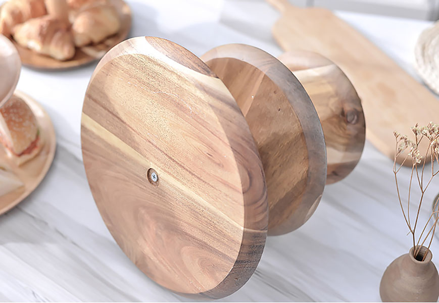 Kệ đựng bánh kẹo 3 tầng bằng gỗ SM110 cho tiệc buffet trà đạo