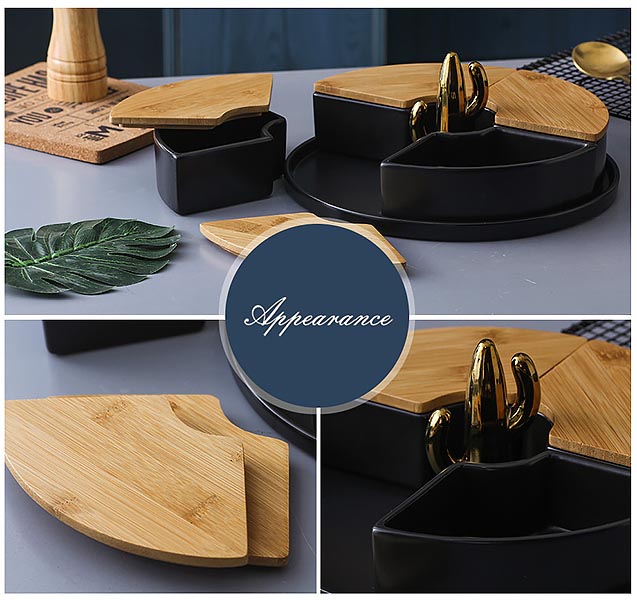 Khay hộp đựng bánh kẹo gốm sứ Feng ZH001.