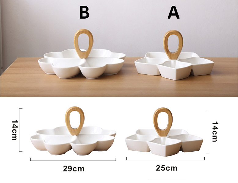 Khay đựng bánh kẹo trái cây gốm sứ OneName ON012
