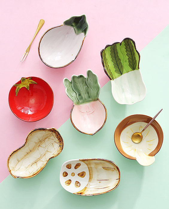 Thố dĩa sứ đựng thức ăn salad Yiran H1583.