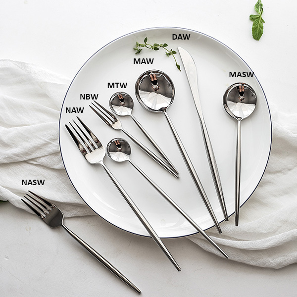 Bộ dao muỗng nĩa inox 304 mạ vàng TNT B773