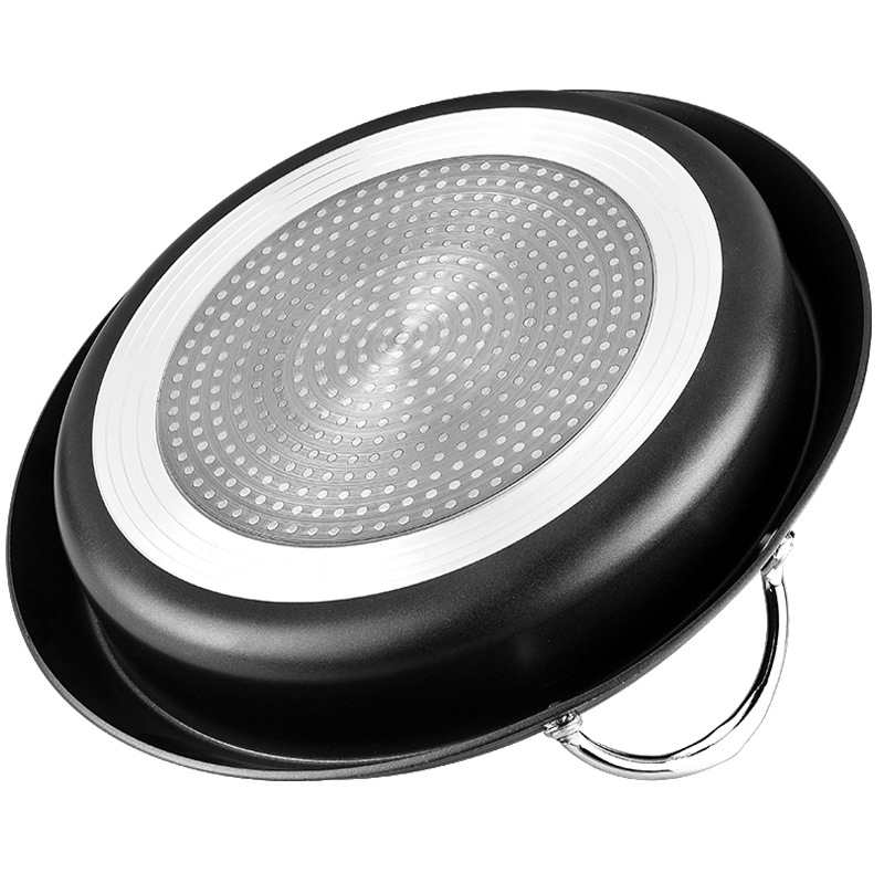 Nồi lẩu Hàn Quốc size 26-28cm hợp kim nhôm phủ đá maifan YS011