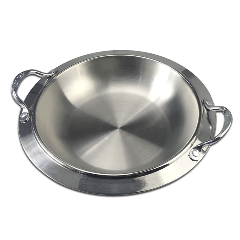 Nồi lẩu inox Hàn Quốc 3 lớp dùng các món Hàn Nhật OEM NL03