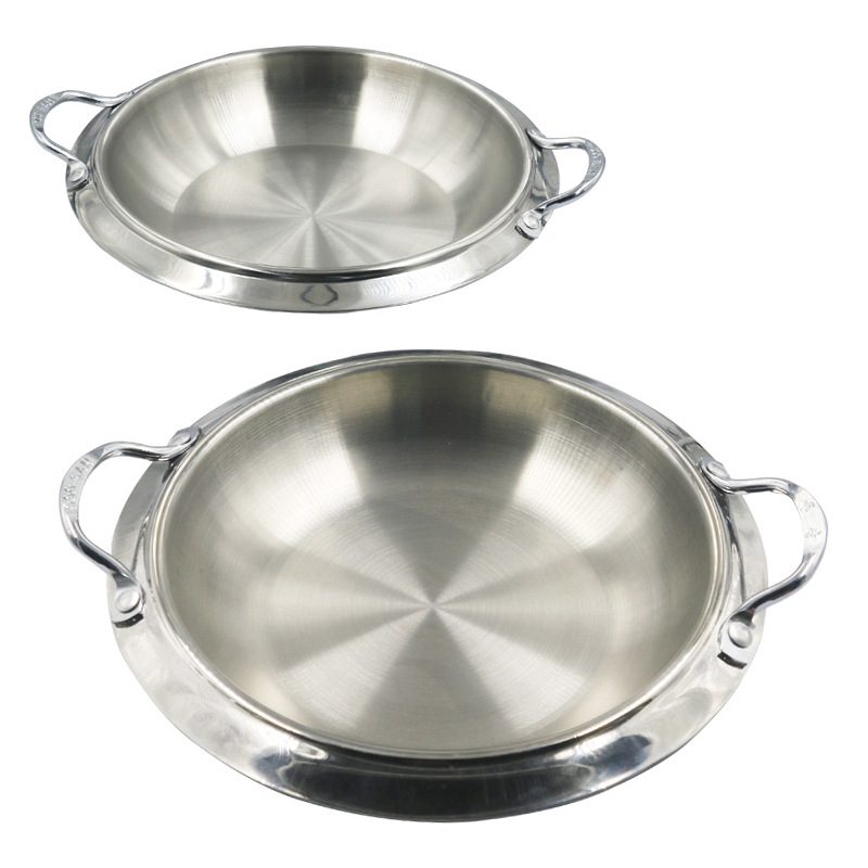 Nồi lẩu inox Hàn Quốc 3 lớp dùng các món Hàn Nhật OEM NL03